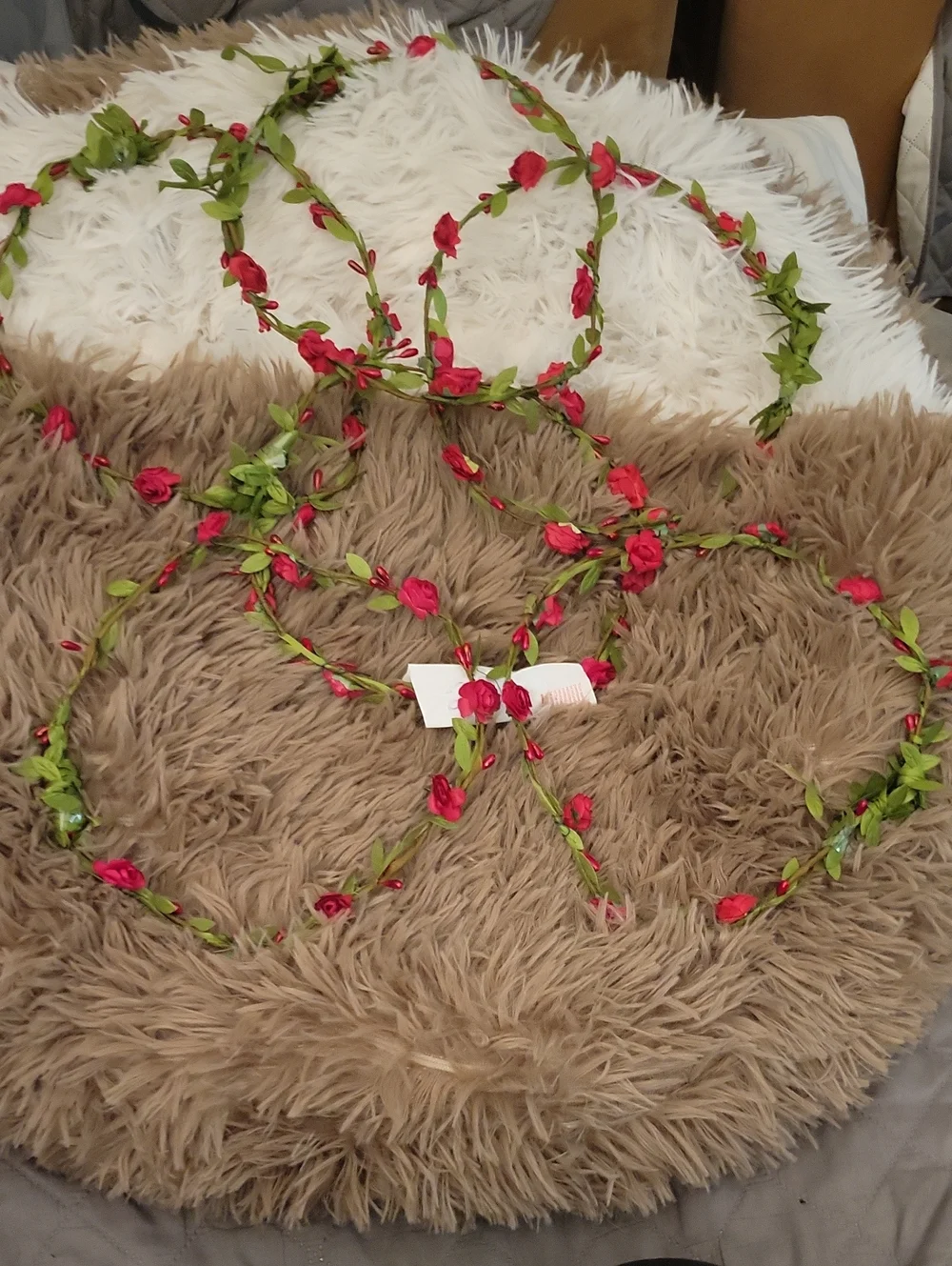Floral Flower Crown Headbands - Multicolor Rose Wreaths. Bundle Of 22.
